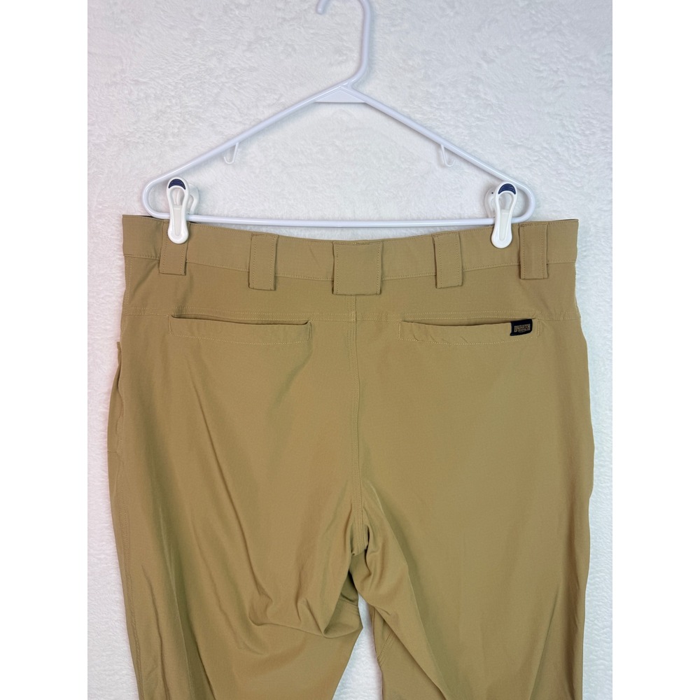 Duluth Trading Co Armachillo Cooling Pants Mens 40x32 Khaki Ripstop Hiking Work - Picture 9 of 13